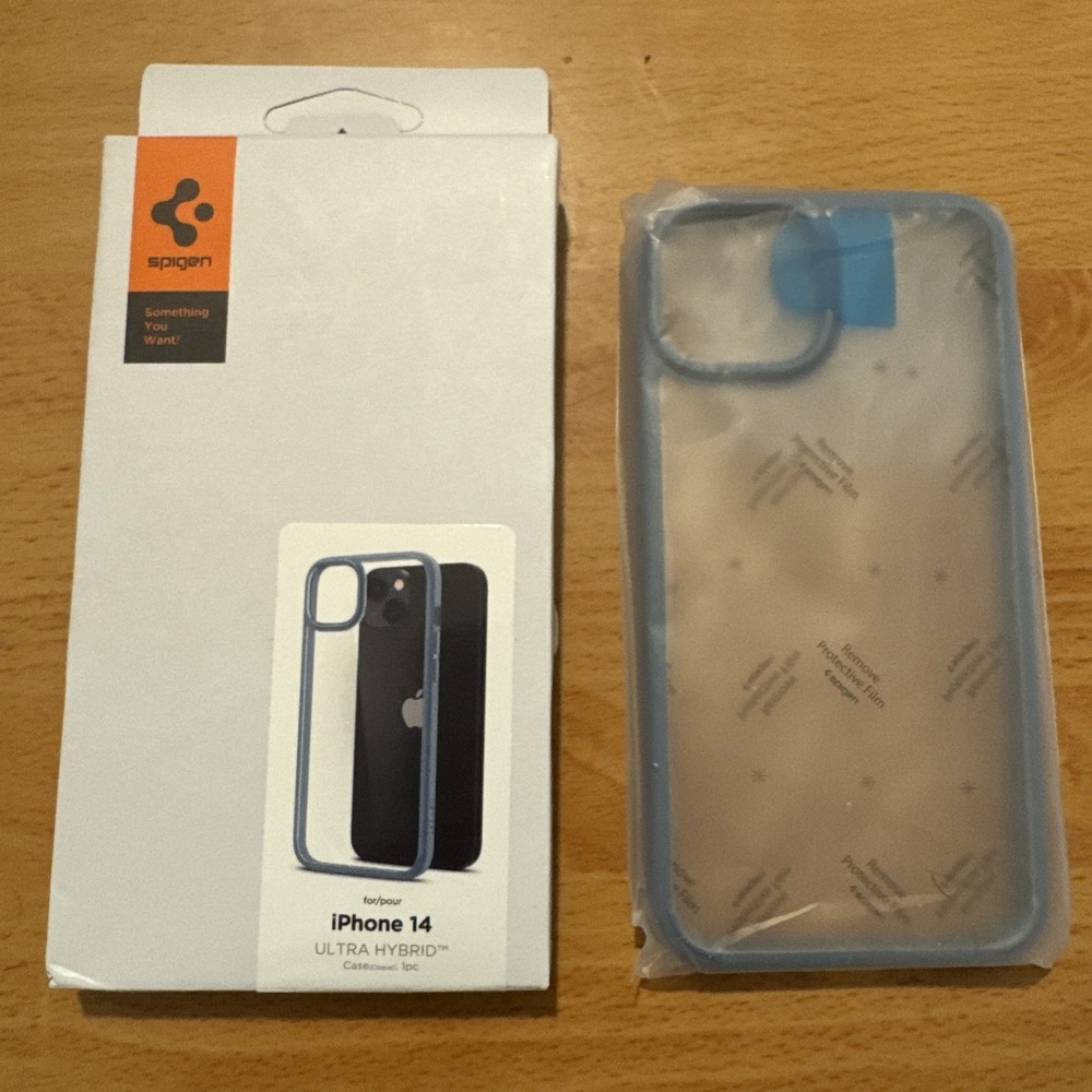 Spigen Apple iPhone 14 [Ultra Hybrid] (MagFit) Case Sierra‎ Blue | ACS05580